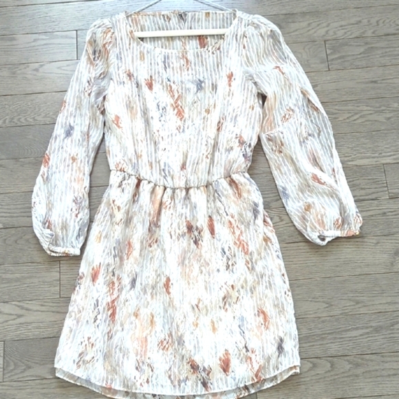 White House Black Market Elegant Multicolor Pleated Dress With Stretch - Sz 0-4 - Picture 4 of 10